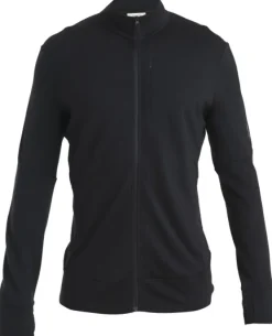 Icebreaker Hupparit, Fleecet Ja Välipaidat^Mer 260 Quantum IV LS Zip välikerros, Black