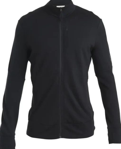 Icebreaker Hupparit, Fleecet Ja Välipaidat^Mer 260 Quantum IV LS Zip välikerros, Black