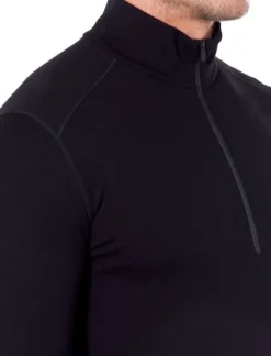 Icebreaker M's Tech LS Half Zip 260 Black| Kerrastopaidat