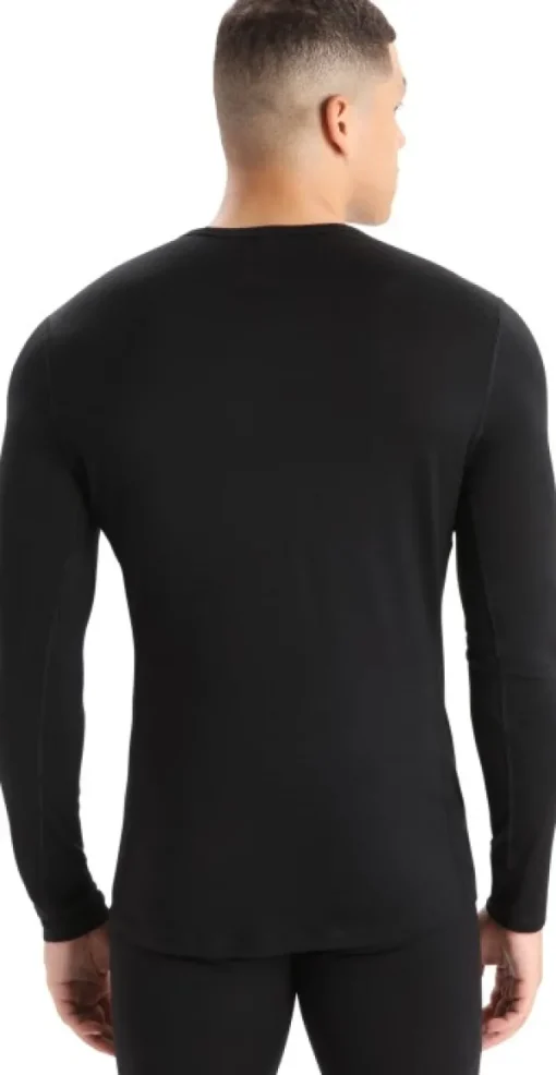Icebreaker Oasis LS Crewe 200 + Leggings 200 kerrasto, Black/Monsoon| Kerrastohousut