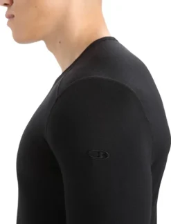 Icebreaker Oasis LS Crewe 200 + Leggings 200 kerrasto, Black/Monsoon| Kerrastohousut