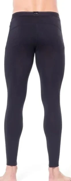 Icebreaker Oasis LS Crewe 200 + Leggings 200 kerrasto, Black/Monsoon| Kerrastohousut