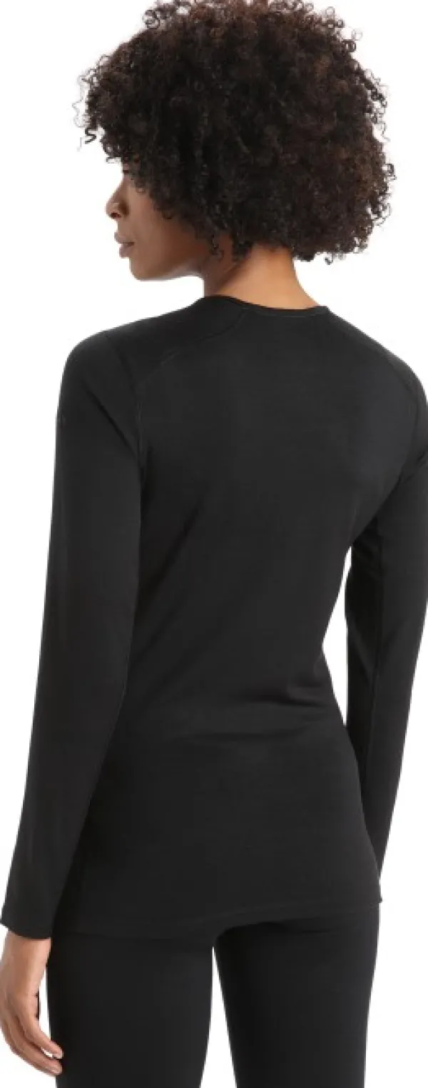 Icebreaker Kerrastohousut^Oasis LS Crewe 200 + Leggings 200 naisten kerrasto, Black