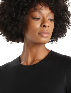 Icebreaker Kerrastohousut^Oasis LS Crewe 200 + Leggings 200 naisten kerrasto, Black