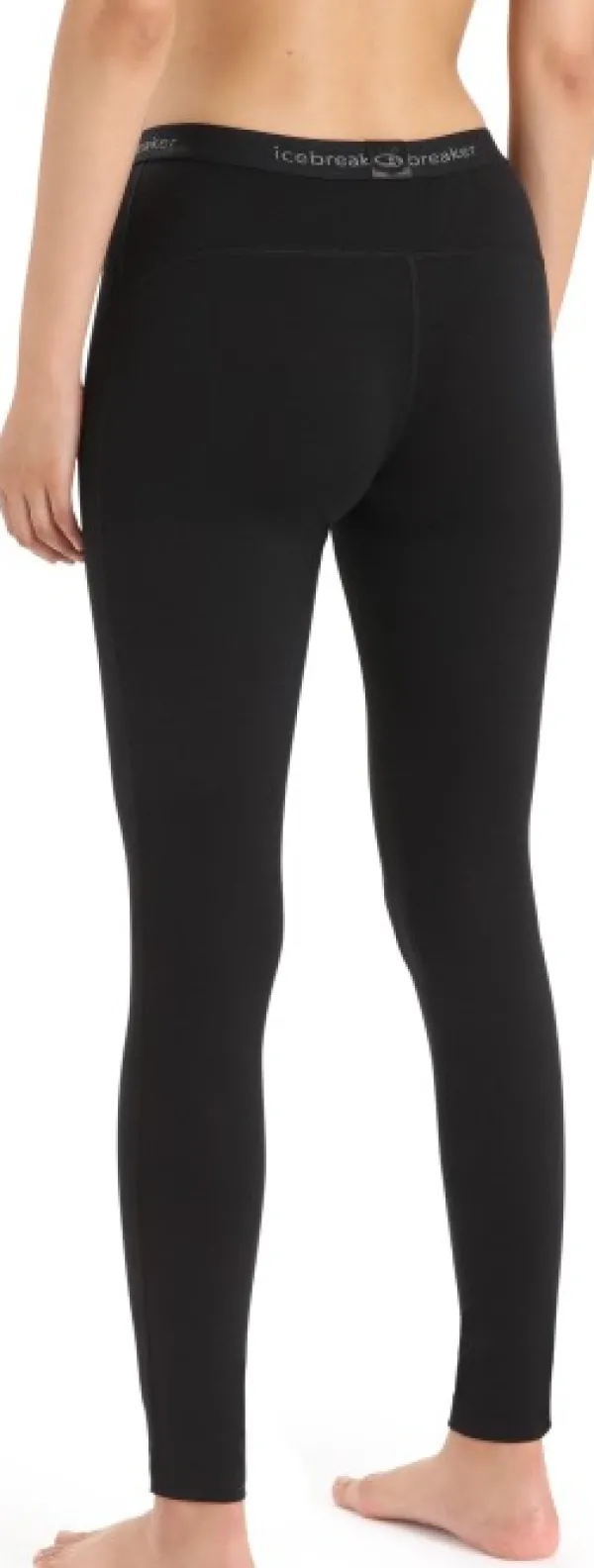 Icebreaker Kerrastohousut^Oasis LS Crewe 200 + Leggings 200 naisten kerrasto, Black