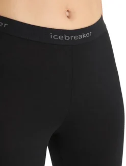Icebreaker Kerrastohousut^Oasis LS Crewe 200 + Leggings 200 naisten kerrasto, Black