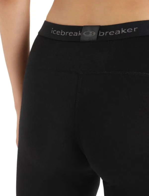 Icebreaker Kerrastohousut^Oasis LS Crewe 200 + Leggings 200 naisten kerrasto, Black