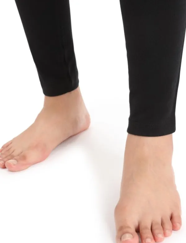 Icebreaker Kerrastohousut^Oasis LS Crewe 200 + Leggings 200 naisten kerrasto, Black