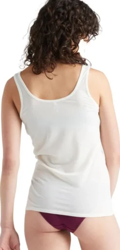 Icebreaker Siren Tank naisten merinovillatoppi, valkoinen| Hihattomat Paidat