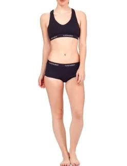 Icebreaker Sprite Hot Pants 150 naisten alushousut, musta| Alusvaatteet