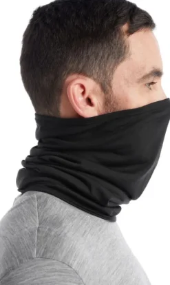 Icebreaker U Cool-Lite Flexi Chute tuubihuivi, musta| Päähineet, huivit ja kaulurit/Balaclavat Ja Kasvomaskit