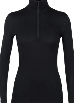 Icebreaker Kerrastopaidat^W's 200 Oasis LS Half Zip Black