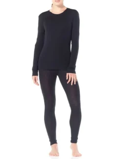 Icebreaker W's Everyday LS Crewe 175 Black| Kerrastopaidat