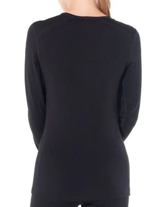 Icebreaker W's Tech LS Crewe 260 Black| Kerrastopaidat