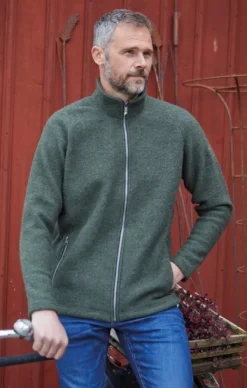 Ivanhoe of Sweden Pitkähihaiset Paidat^Ivanhoe Danny Full Zip paita, Loden Green