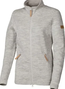 Ivanhoe of Sweden Hupparit, Fleecet Ja Välipaidat^Ivanhoe W'S Vanja Full Zip Light Silver Grey