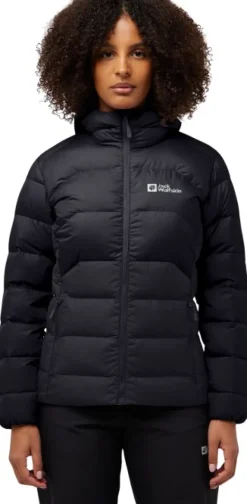 Jack Wolfskin Untuvatakit^Ather Down Hoody naisten takki, Black