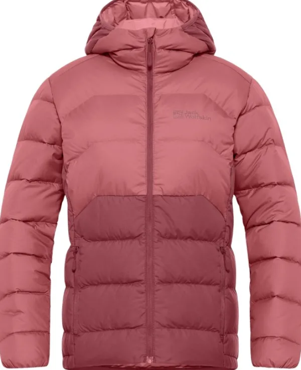 Jack Wolfskin Ather Down Hoody naisten takki, Red Powder| Untuvatakit