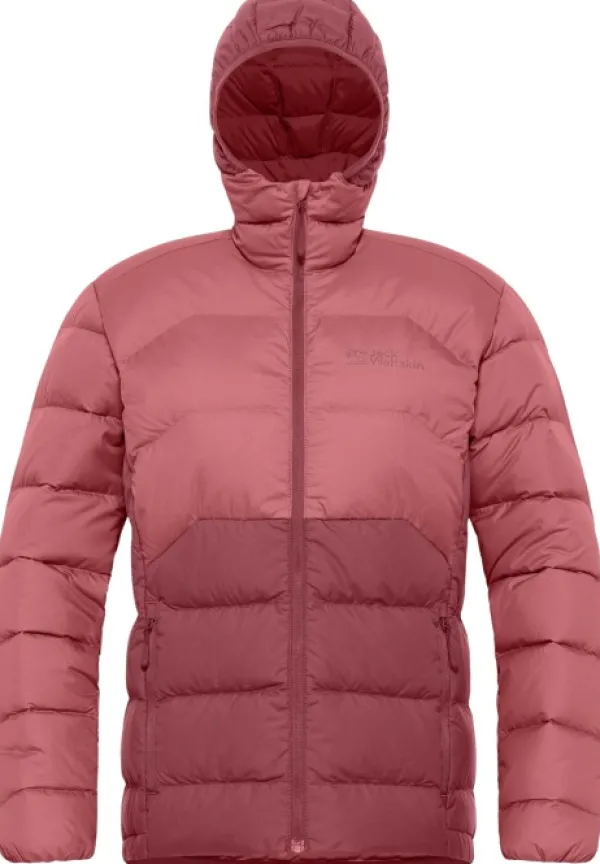 Jack Wolfskin Ather Down Hoody naisten takki, Red Powder| Untuvatakit