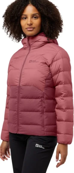 Jack Wolfskin Ather Down Hoody naisten takki, Red Powder| Untuvatakit