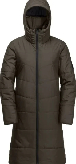 Jack Wolfskin Toppatakit^Deutzer Coat naisten talvitakki, Cold Coffee