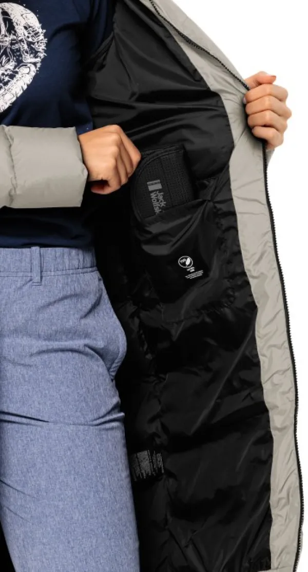 Jack Wolfskin Frozen Palace Coat naisten takki, Seal| Untuvatakit