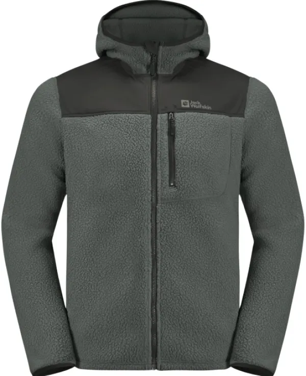 Jack Wolfskin Hupparit, Fleecet Ja Välipaidat^Kammweg Pile FZ fleecetakki, Slate Green