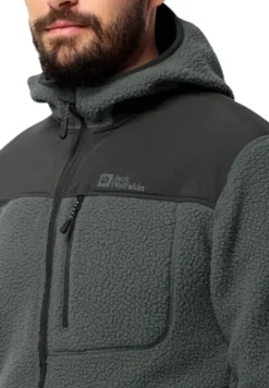 Jack Wolfskin Hupparit, Fleecet Ja Välipaidat^Kammweg Pile FZ fleecetakki, Slate Green