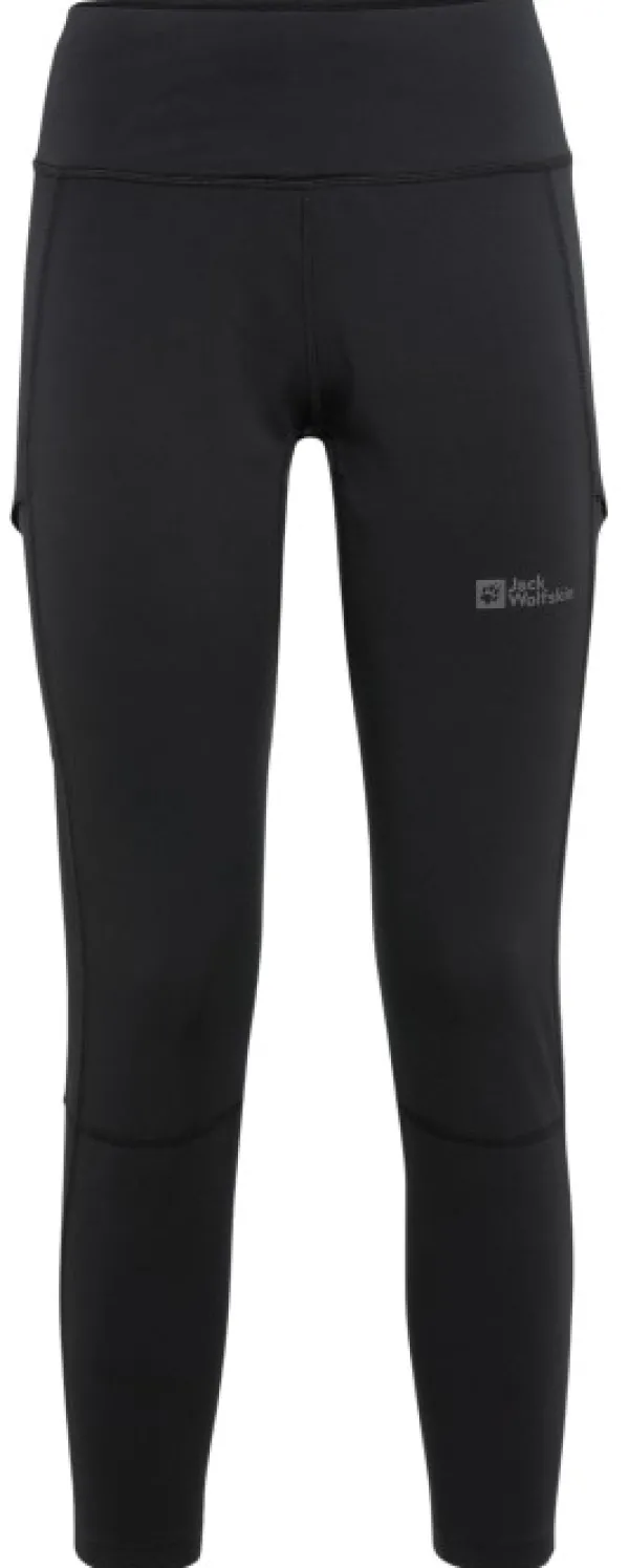 Jack Wolfskin Kammweg Tights naisten housut, Black| Toppahousut