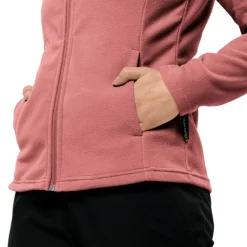 Jack Wolfskin Taunus FZ naisten fleecetakki, Red Powder| Hupparit, Fleecet Ja Välipaidat