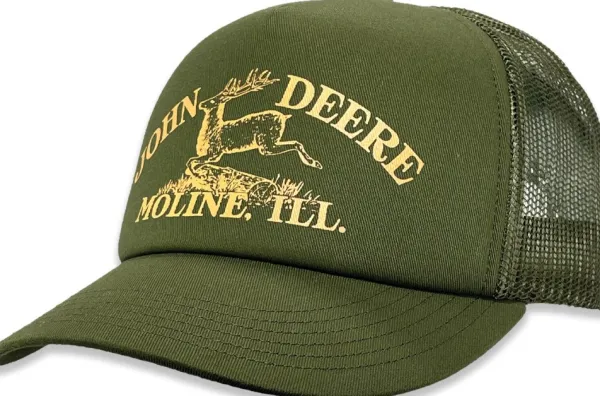 John Deere Päähineet, huivit ja kaulurit/Lippikset^Vintage Jd Tm Print Dark Green