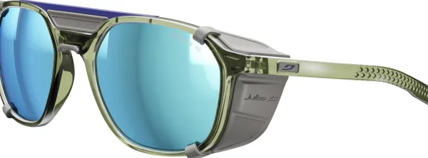 Julbo Aurinkolasit^Slack Cover Shiny Translucent Army Green / Gray Spectron Hd 4 Polarized Multilayer Blue