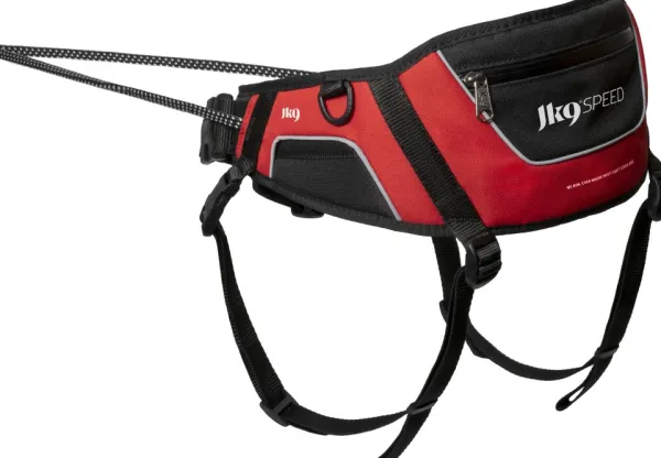 Julius K9 Juoksu- Ja Pyöräilytaluttimet^Speed Belt vetovyö, punainen