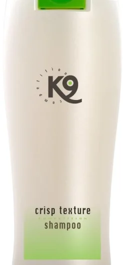 K9 Crisp Texturizer Shampoo Aloe Vera shampoo karkeakarvaisille koirille, 300ml| Turkinhoito