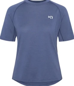 Kari Traa T-paidat Ja Pikeepaidat^Nina Summer Wool T- Shirt naisten t-paita, Moon