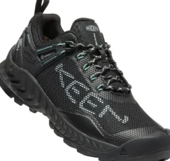 Keen Footwear Ulkoilukengät^Keen Nxis Evo Mid WP naisten vaelluskenkä, musta/vaaleansininen