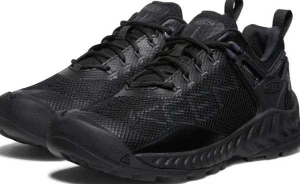 Keen Footwear Ulkoilukengät^Keen Nxis Evo Mid WP naisten vaelluskenkä, musta/vaaleansininen