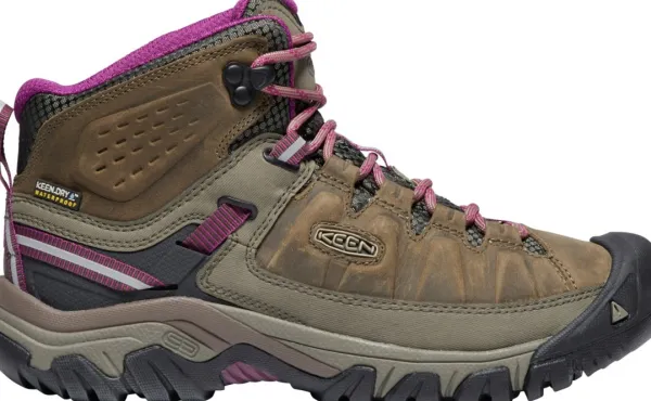 Keen Footwear Ulkoilukengät^Keen Targhee III Mid WP -naisten vaelluskengät, ruskea/pinkki