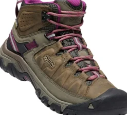 Keen Footwear Ulkoilukengät^Keen Targhee III Mid WP -naisten vaelluskengät, ruskea/pinkki