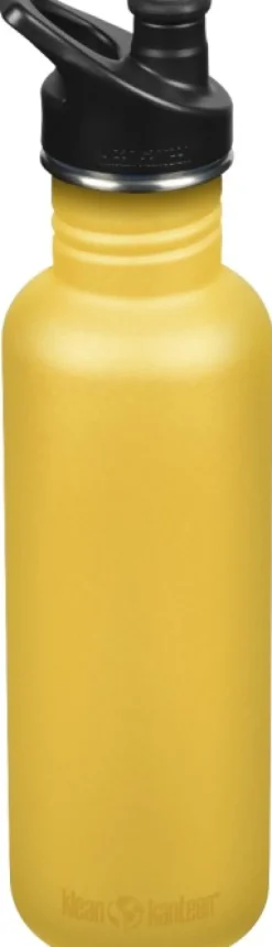 Klean Kanteen Classic pullo, 800ml (Sport Cap), Old Gold| Eristetyt Juomapullot