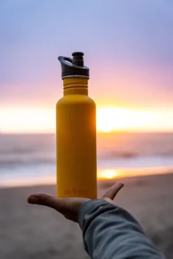 Klean Kanteen Classic pullo, 800ml (Sport Cap), Old Gold| Eristetyt Juomapullot