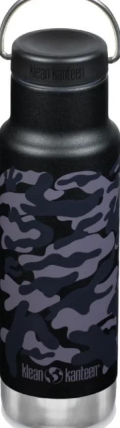 Klean Kanteen Insulated Classic Narrow juomapullo, 355 ml, Black Camo| Eristetyt Juomapullot