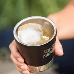 Klean Kanteen Insulated Tumbler 237ml (w/Tumbler Lid) Shale Black| Astiat Ja Ruokailuvälineet