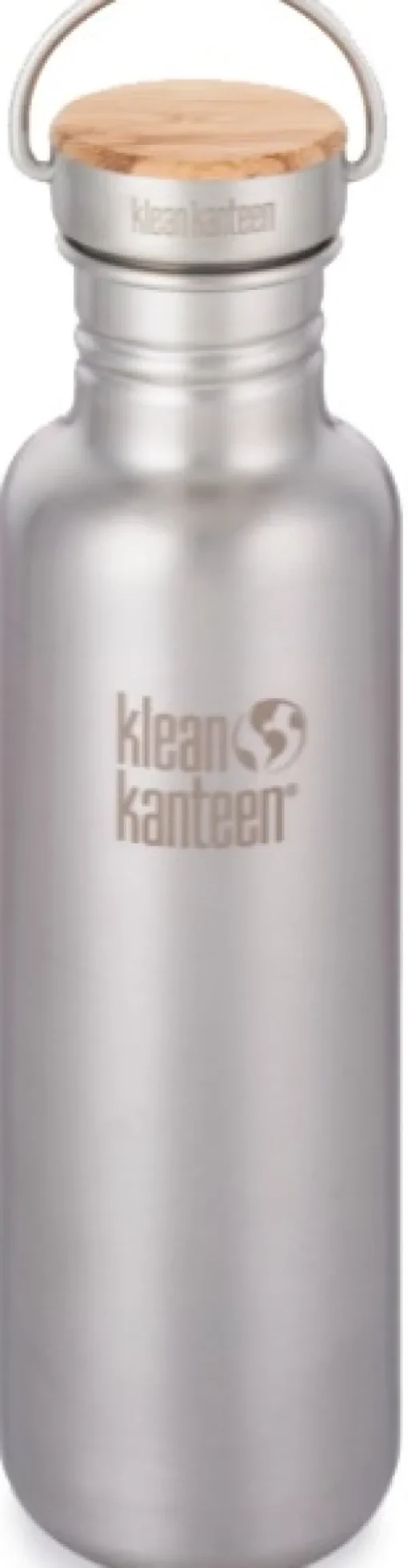 Klean Kanteen Reflect juomapullo, 800 ml (w/Bamboo Cap), Brushed Stainless| Juomapullot