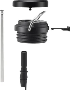 Klean Kanteen Twist Cap w/ Straw Kit pillisetti, Black| Juomapullojen Tarvikkeet
