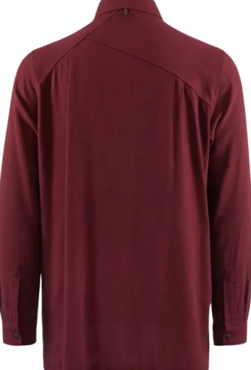 Klättermusen Helheim LS Shirt paita, Tawny Red| Flanelli- Ja Kauluspaidat