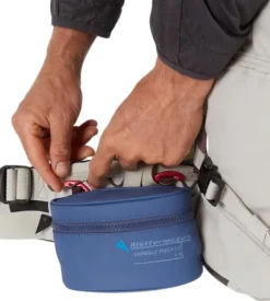 Klättermusen Reppujen Ja Laukkujen Tarvikkeet^Hipbelt Pocket 2.0 lisätasku, siniharmaa