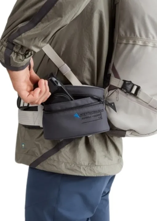 Klättermusen Reppujen Ja Laukkujen Tarvikkeet^Hipbelt Pocket 2.0 lisätasku, siniharmaa