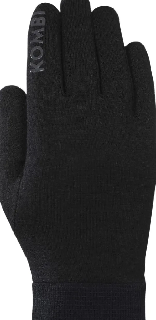 Kombi Käsineet/Aluskäsineet^Merino Wool Liner merinovillaiset aluskäsineet, musta