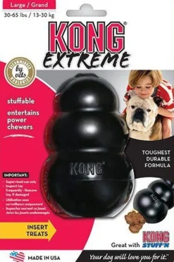 Kong Aktivointilelut^Extreme koiranlelu, L, musta